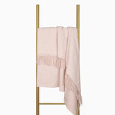 Capeview Interiors Oxford Wool-Blend Throw Blanket