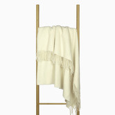 Capeview Interiors Oxford Wool-Blend Throw Blanket