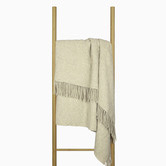 Capeview Interiors Oxford Wool-Blend Throw Blanket
