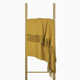 Capeview Interiors Oxford Wool-Blend Throw Blanket