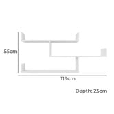 Capeview Interiors Zurich Wall Mounted Shelf