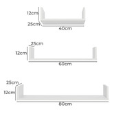 Capeview Interiors 3 Piece Oslo Wall Mounted Shelf Set
