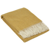 Capeview Interiors Ochre Hampton Merino Wool-Blend Throw