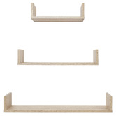 Capeview Interiors 3 Piece Oslo Wall Mounted Shelf Set
