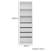 Capeview Interiors Malmo Fluted Built-In Wardrobe
