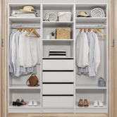 Capeview Interiors Malmo Fluted Built-In Wardrobe