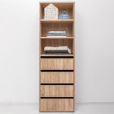 Capeview Interiors Geneva Slim Shaker Shelf Wardrobe
