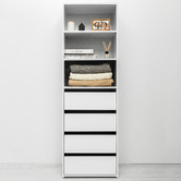 Capeview Interiors Geneva Slim Shaker Shelf Wardrobe