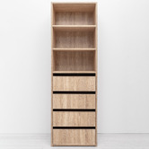 Capeview Interiors Geneva Slim Shaker Shelf Wardrobe