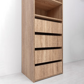 Capeview Interiors Geneva Slim Shaker Shelf Wardrobe