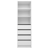 Capeview Interiors Malmo Slim Shaker Shelf Wardrobe