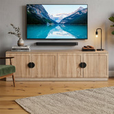 Capeview Interiors Miller Entertainment Unit with Half Moon Handles
