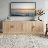 Capeview Interiors Miller Entertainment Unit with Half Moon Handles