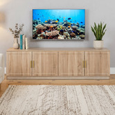 Capeview Interiors Miller Entertainment Unit with Oval Handles