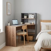 Capeview Interiors Maldera Corner Desk with Shelves
