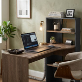 Capeview Interiors Maldera Corner Desk with Shelves