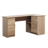 Capeview Interiors Sifiona L-Shaped Desk with Pull Handles