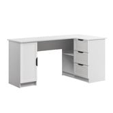 Capeview Interiors Bekston L-Shaped Desk with Pull Handles