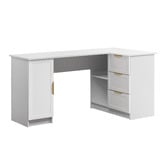 Capeview Interiors Bekston L-Shaped Desk with Pull Handles