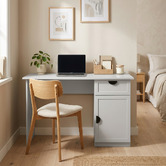 Capeview Interiors Bekston Desk with Half Moon Handles