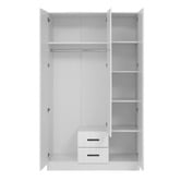 Capeview Interiors Flasco 3 Door 2 Drawer Wardrobe