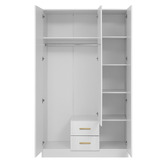 Capeview Interiors Tomus 3 Door 2 Drawer Wardrobe