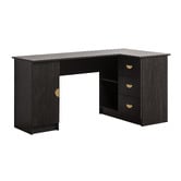 Capeview Interiors Michelin L-Shaped Desk with Half Moon Handles