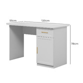 Capeview Interiors Bekston Desk with Oval Handles