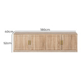 Capeview Interiors Miller Entertainment Unit with Oval Handles