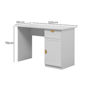 Capeview Interiors Bekston Desk with Half Moon Handles