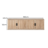 Capeview Interiors Miller Entertainment Unit with Oval Handles