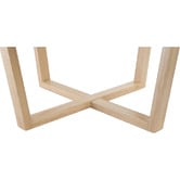 Capeview Interiors Kiri Travertine &amp; Rubberwood Coffee Table