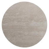 Capeview Interiors Kumi Travertine &amp; Rubberwood Side Table