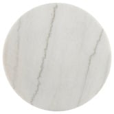 Capeview Interiors Kumi Marble &amp; Rubberwood Side Table