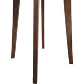 Capeview Interiors Kumi Marble &amp; Rubberwood Side Table