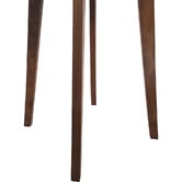 Capeview Interiors Kumi Calacatta Marble &amp; Rubberwood Side Table