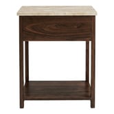 Capeview Interiors Keanne Travertine Bedside Table