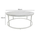 Capeview Interiors Kora Marble Coffee Table