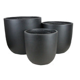 Garden Emporium 3 Piece Garden Lite Fibre Clay Egg Planter Set