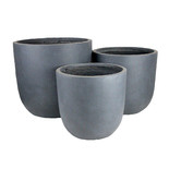 Garden Emporium 3 Piece Garden Lite Fibre Clay Egg Planter Set