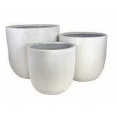 Garden Emporium 3 Piece Garden Lite Fibre Clay Egg Planter Set