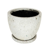 Garden Emporium Tang High Fire Clay Planter with Saucer