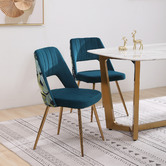 Albion Collection Lapkus Velvet Dining Chairs