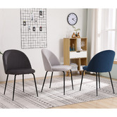 Albion Collection Zebrwoski Velvet Dining Chairs