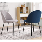 Albion Collection Zebrwoski Velvet Dining Chairs