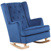 Albion Collection Keaton Velvet Rocking Armchair