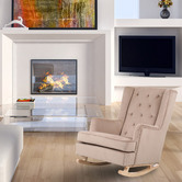Albion Collection Keaton Velvet Rocking Armchair