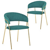 Albion Collection Etienne Velvet Dining Chairs