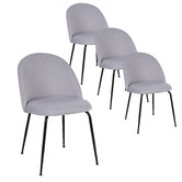 Albion Collection Zebrwoski Velvet Dining Chairs