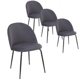 Albion Collection Zebrwoski Velvet Dining Chairs
